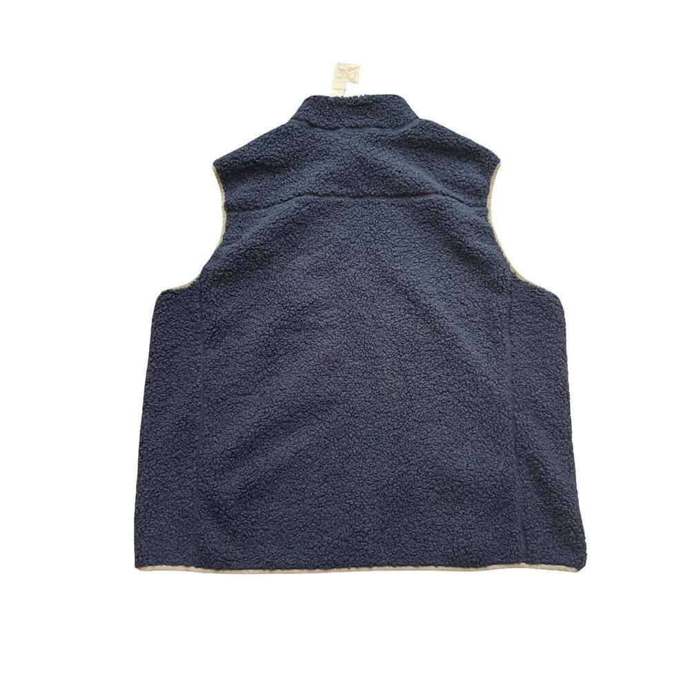 Telluride Clothing Co. Men's Navy Blue Soft Shepra Fleece Vest Zip Pockets XXL - Picture 5 of 5